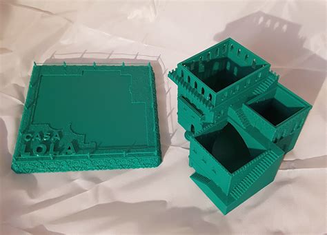 3D Printed Mini Middle Eastern Villas Planter 3 In 1 Made With