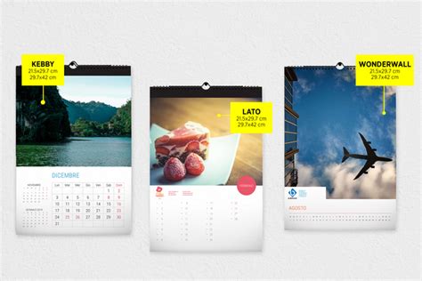 Stampa Calendario Da Muro Personalizzato Fogli Online Sprint