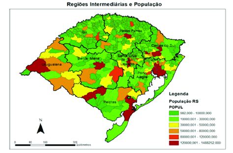 Popula O Do Rio Grande Do Sul Munic Pios E Regi Es Intermedi Rias