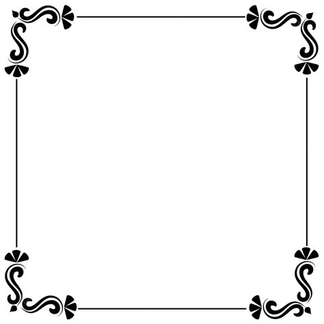 Border Frame Black Border Border Design Border Frame Clipart Png And