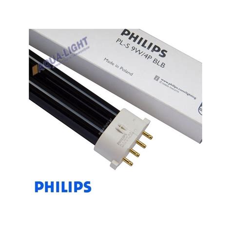 Świetlówka Blacklight blue PL S 9W 2G7 BLB 4 pinowa Philips czarna