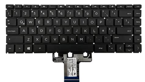 Teclado para portátil HP 240 G7 245 G7 L23239 161 S Marco Negro Español