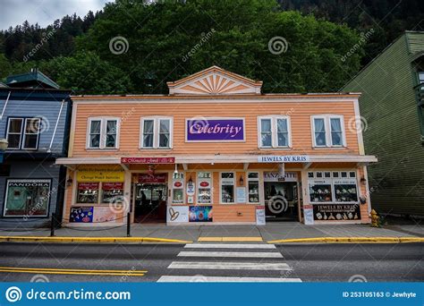 Central Juneau Alaska Is Home To Many Tourist Shops Restaurants And