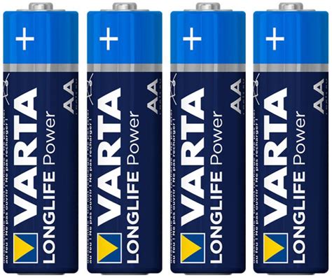 Varta Longlife Power Mignon AA Battery 4 Pieces Batteries Bike Discount