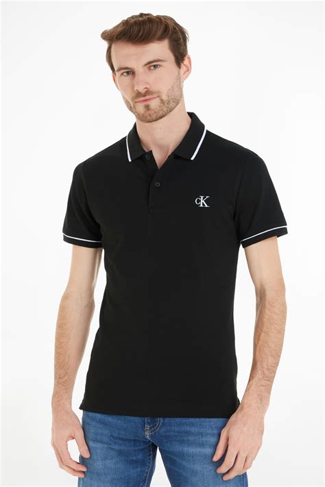 Polo Noir Calvin Klein J30j315603bae Bae Ck Black Pointcarre