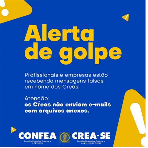 Crea SE alerta para e mails falsos em nome da instituição Crea SE