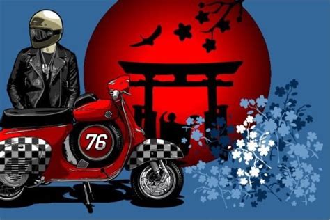 Naked Bike With Indonesian Flag Graphic By Jellybox Creative Fabrica