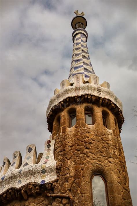 Below View of Landmark of GaudÃ in Barcelona Editorial Image Image