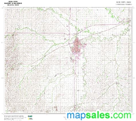 Saline County, KS Topo Wall Map by MarketMAPS