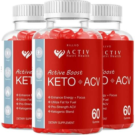 3 Pack Activ Boost Keto Acv Gummies Advanced Formula Active Boost