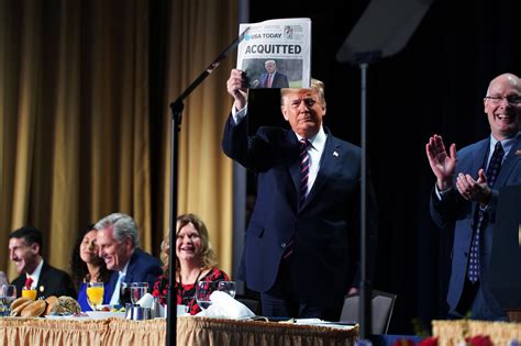 Trump At National Prayer Breakfast Lashes Out At Impeachment Foes