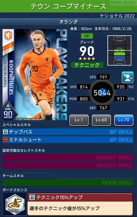 【ウイコレ】ナショナル2022 Playmakers登場！ Pepe Blog