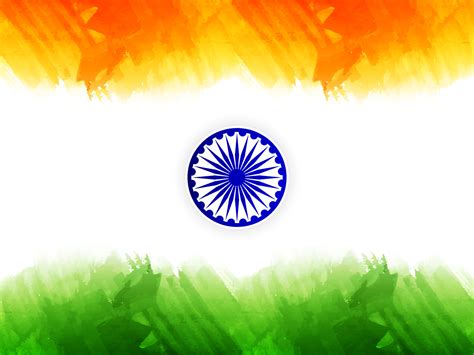 Indian Flag Theme Tricolor Republic Day Watercolor Background 9223649