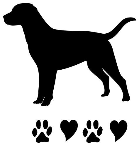 Black Lab Silhouette Clip Art - ClipArt Best