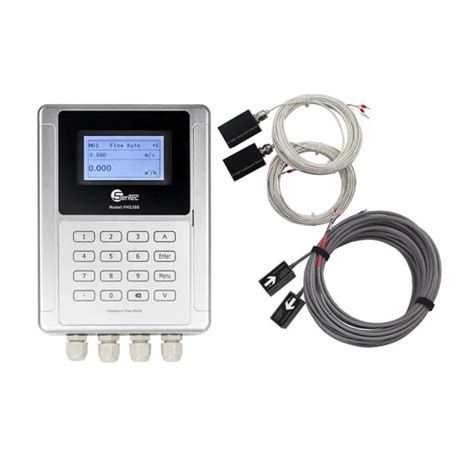 High Precision Clamp On Type Ultrasonic Flow Meter RS485 Wall Mounted