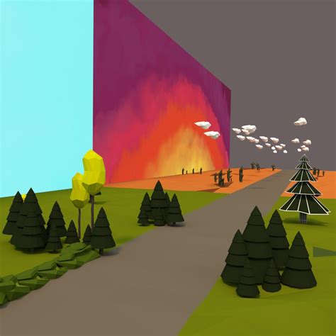 Low Poly Landscape 3D Model $25 - .blend .obj .fbx .dae .stl - Free3D