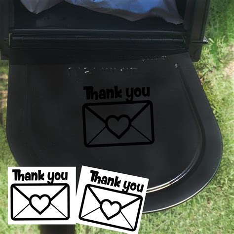 Buy 2 Pack Thank You Decals For Mailbox Thank You Mailbox Decals Many