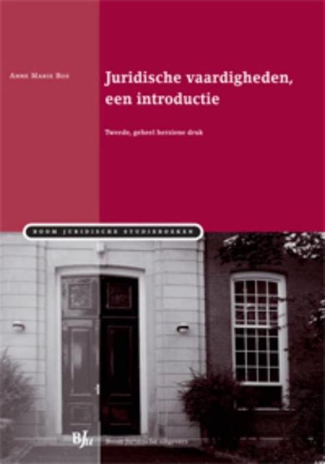 Juridische Vaardigheden Ebook Anne Marie Bos