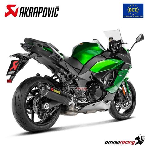 Akrapovic Exhaust Approved Carbon Fibre Slip On Kawasaki Ninja