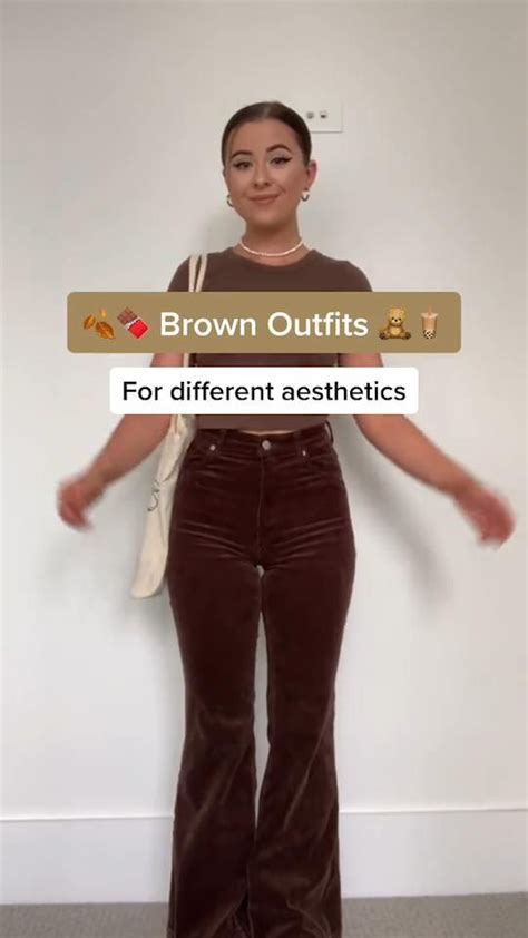 Brown Aesthetic | Brown outfit, Casual outfits, Brown pants outfit