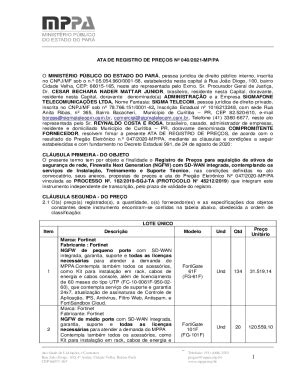 Preench Vel Dispon Vel Mppa Mp Ata De Registro De Preos N