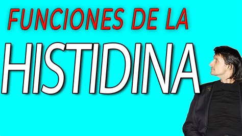 Qué funciones tiene la Histidina en el Organismo YouTube