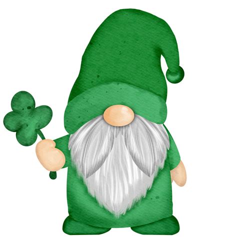 Gnome Character Watercolor St Patrick S Clipart Png