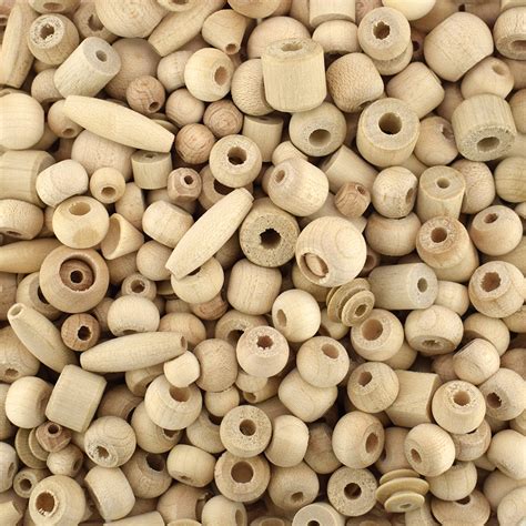 Natural Plain Wooden Bead Mix The Bead Shop Nottingham Ltd