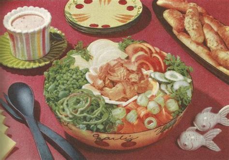 Fancy Salad C 1950 Fancy Salads Retro Recipes Vintage Recipes