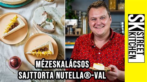 MÉZESKALÁCSOS sajttorta NUTELLA val YouTube