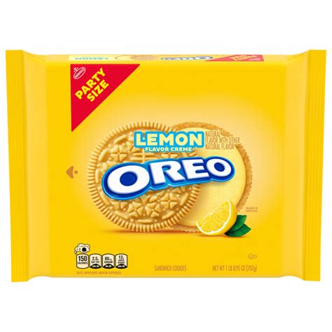 Save On Oreo Lemon Creme Golden Sandwich Cookies Party Size Order