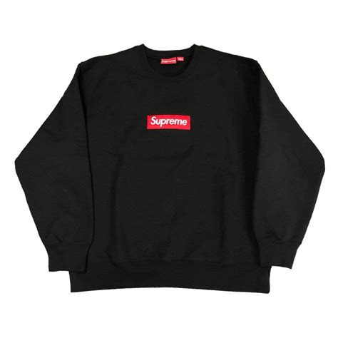 【未使用】新品 Supreme Box Logo Crewneck Black L 22aw ブラック レッド ボックスロゴ クルーネック