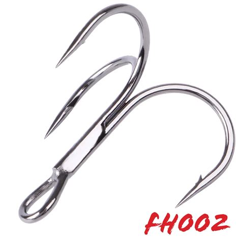 FTK 10 20pcs Pack Round Treble Hook Japan High Carbon Steel Fishing