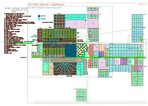 Urban And Sub Urban Sectors Plan Layout File Cadbull