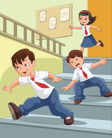 Running Stairs Clipart