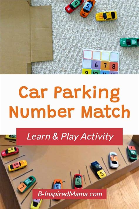 How To Turn A Basic Cardboard Box Into A Fun Car Parking Number Match Activity Perfect For