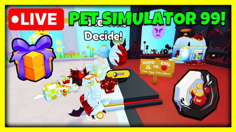 LIVE GOOD VS EVIL BATTLE EVENT In PET SIM 99 Huge Giveaways