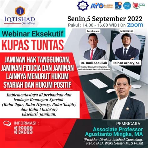 Iqtishad Consulting Webinar Eksekutif Kupas Tuntas Jaminan Hak