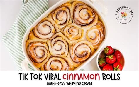 How To Make Tik Tok Cinnamon Rolls With Heavy Whipping Cream