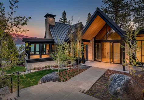 Luxury lakefront mountain home boasts panoramic views of Lake Tahoe