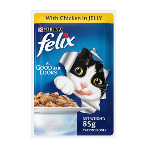 Buy Purina Felix Chicken Gravy In Jelly For Adult Cat Gm Online Mypetz