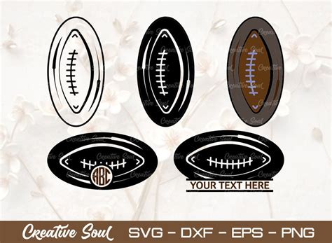 Rugby Ball Svg Bundle Cut File Graphic By Creative Soul · Creative Fabrica