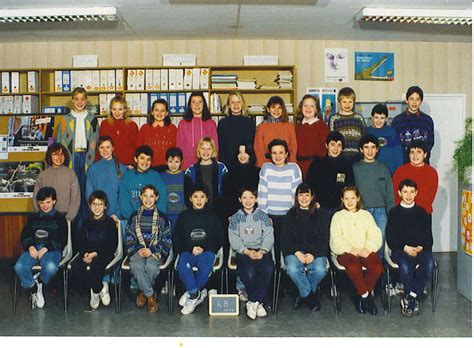 Photo de classe 6 eme B de 1992 Collège Copains d avant