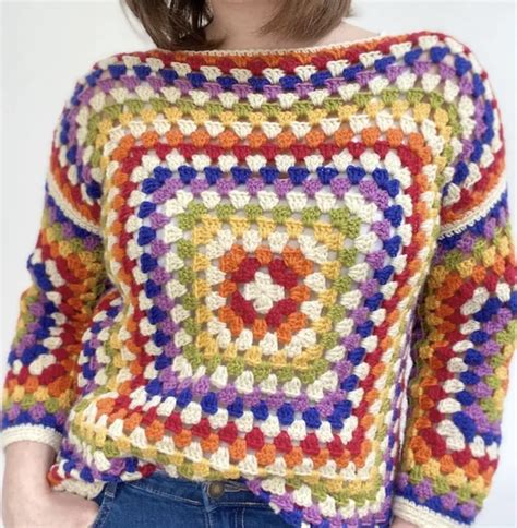 The Best 8 Granny Square Sweater Patterns This Is Crochet