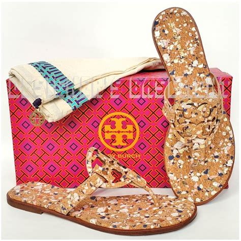 Tory Burch Shoes Tory Burch Beige Confetti Cork Miller Welt Sandals Poshmark