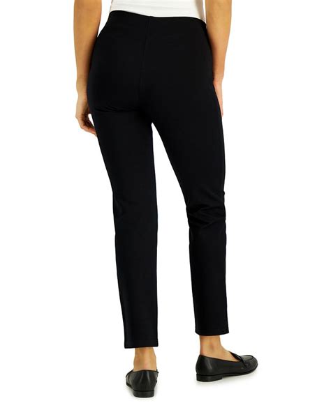 Jm Collection Womens Ponté Knit Pull On Pants Created For Macys Macys