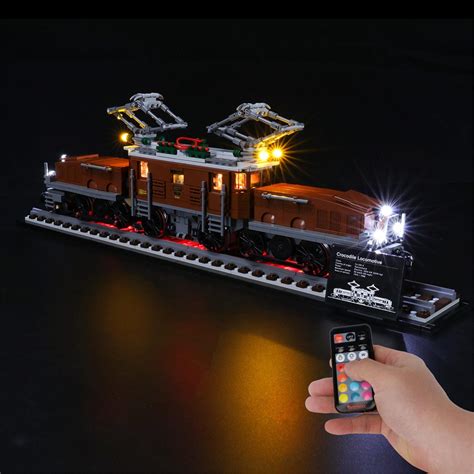 Briksmax Led Lighting Kit For Crocodile Locomotive Compatible With