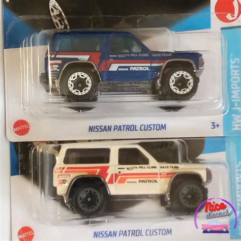 Hot Wheels Minis Nissan Patrol Azul E Branco Shopee Brasil