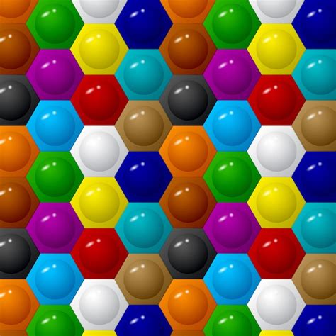 Fondo De Color Hexagonal Vector Premium