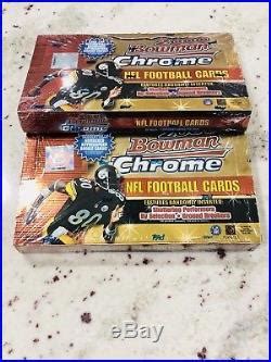 2 2000 Bowman Chrome Football Sealed Hobby Box 24 Packs Tom Brady